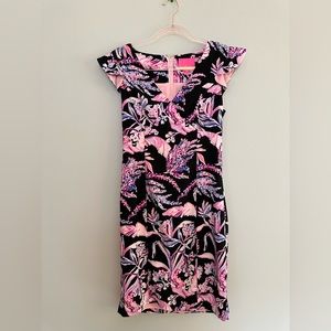 Lilly Pulitzer size 4 Mina Onyx Wild Within Shift Dress - true to size Lilly